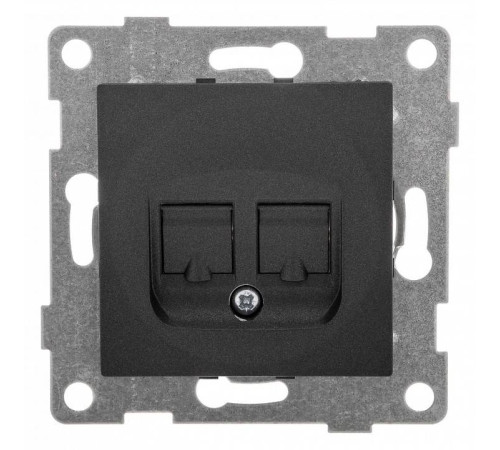 Розетка двойная Ethernet RJ-45 без рамки Gusi Electric BRAVO С10К2-010