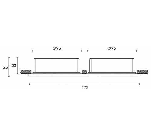 Встраиваемый светильник Hesby Lighting Eclipse HSBL_0111