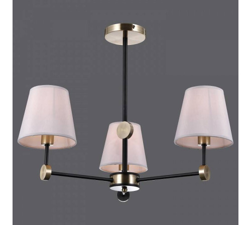 Люстра на штанге ILLUMICO CASTOR IL0394-3CSQ-24 BK AB CASTOR