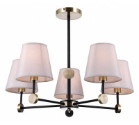 Люстра на штанге ILLUMICO CASTOR IL0394-5CSQ-24 BK AB CASTOR