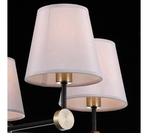 Люстра на штанге ILLUMICO CASTOR IL0394-5CSQ-24 BK AB CASTOR