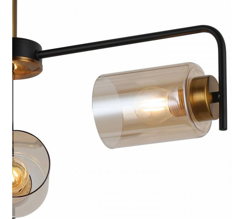 Люстра на штанге ILLUMICO IL8248-3COU-79 BK GD