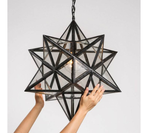 Подвесной светильник Imperiumloft Black Star Clear Glass 101314-26