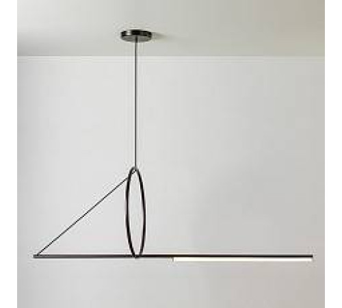 Подвесной светильник Imperiumloft Suspension Cercle Et Trait Graphite Satine 40.1282-0
