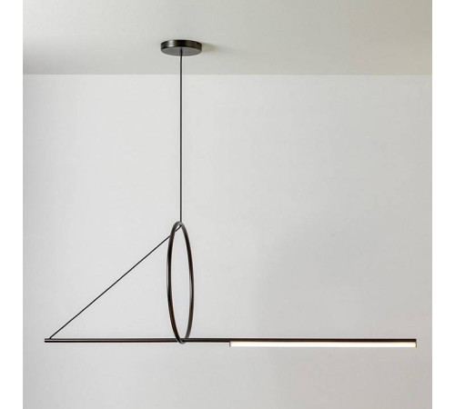Подвесной светильник Imperiumloft Suspension Cercle Et Trait Graphite Satine 40.1282-0