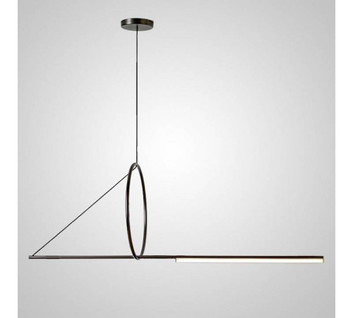 Подвесной светильник Imperiumloft Suspension Cercle Et Trait Graphite Satine 40.1282-0