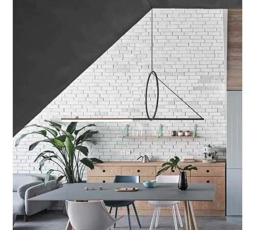 Подвесной светильник Imperiumloft Suspension Cercle Et Trait Graphite Satine 40.1282-0