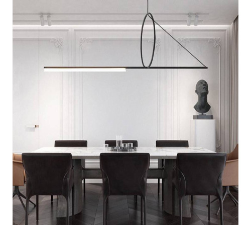 Подвесной светильник Imperiumloft Suspension Cercle Et Trait Graphite Satine 40.1282-0