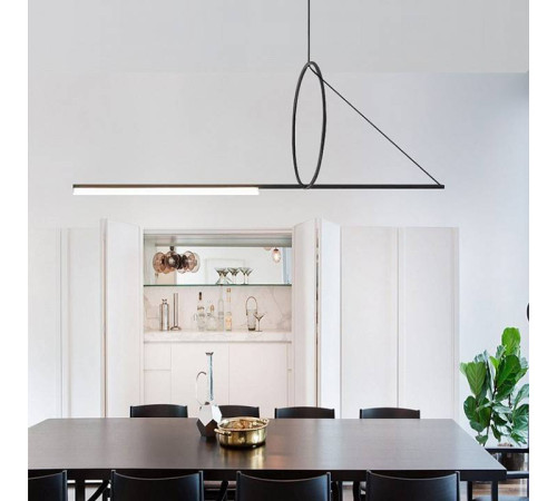 Подвесной светильник Imperiumloft Suspension Cercle Et Trait Graphite Satine 40.1282-0