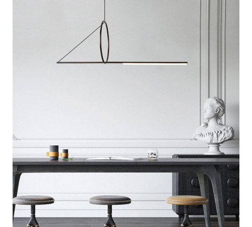 Подвесной светильник Imperiumloft Suspension Cercle Et Trait Graphite Satine 40.1282-0