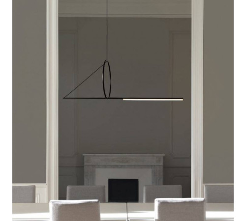 Подвесной светильник Imperiumloft Suspension Cercle Et Trait Graphite Satine 40.1282-0