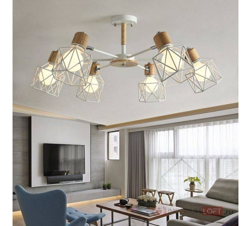 Люстра на штанге Imperiumloft Corf White CORF-B01