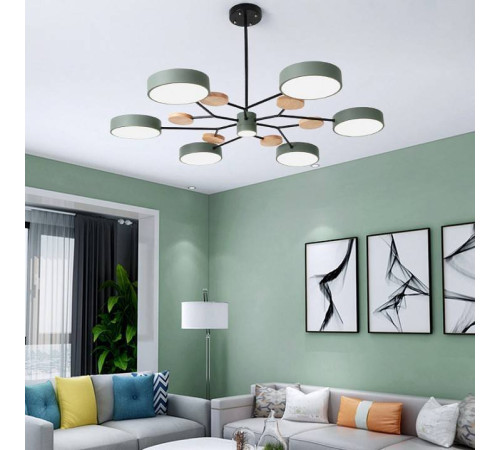 Люстра на штанге Imperiumloft Meade Lamps Green MEADE-01