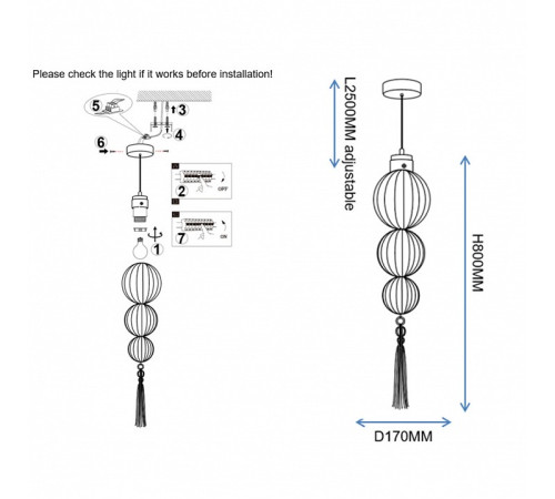 Подвесной светильник Imperiumloft 40.2682-0