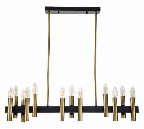 Люстра на штанге Indigo Cero 13009/12PL Black