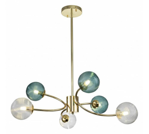 Люстра на штанге Indigo Selva 11032/6R Gold
