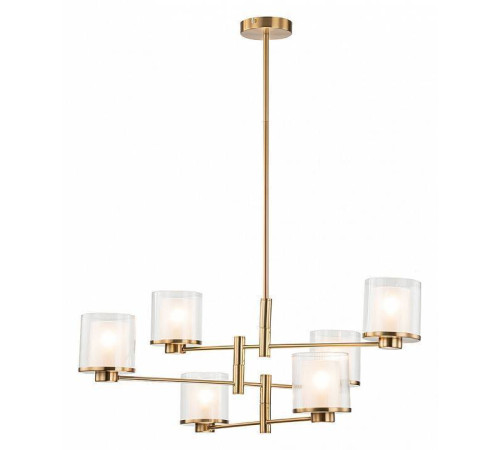Люстра на штанге Indigo Bilancia 13023/6R Brass