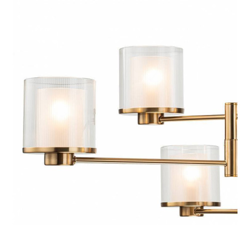 Люстра на штанге Indigo Bilancia 13023/6R Brass