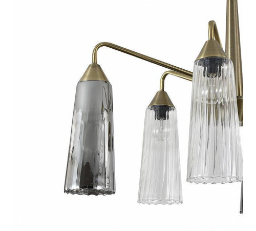 Люстра на штанге Indigo Campana 13028/6R Brass