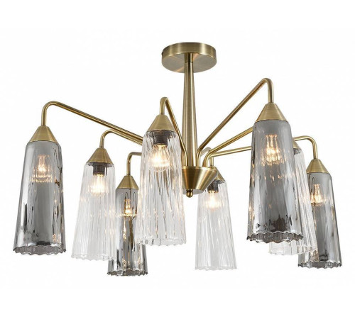 Люстра на штанге Indigo Campana 13028/8R Brass