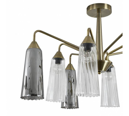 Люстра на штанге Indigo Campana 13028/8R Brass