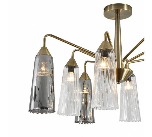 Люстра на штанге Indigo Campana 13028/8R Brass