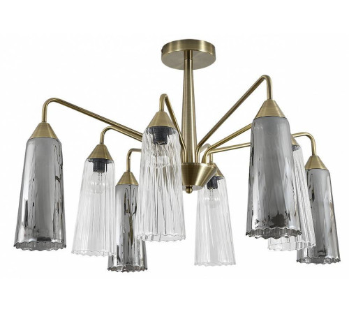 Люстра на штанге Indigo Campana 13028/8R Brass