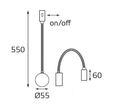 Бра Italline 3026 3026 black