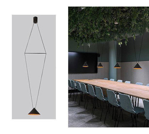 Подвесной светильник Italline IT03-1429 IT03-1430 black/orange