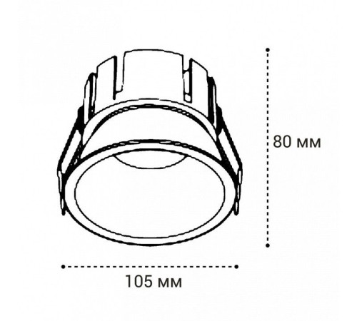 Встраиваемый светильник Italline IT06-6032 IT06-6032 white 3000K