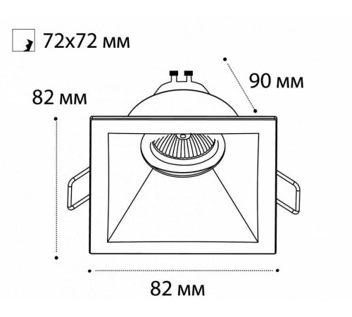 Встраиваемый светильник Italline M01-1012 M01-1012 black