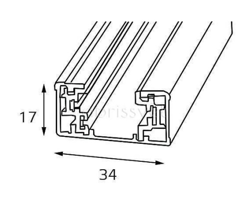 Трек накладной Italline WSO WSO 16 white