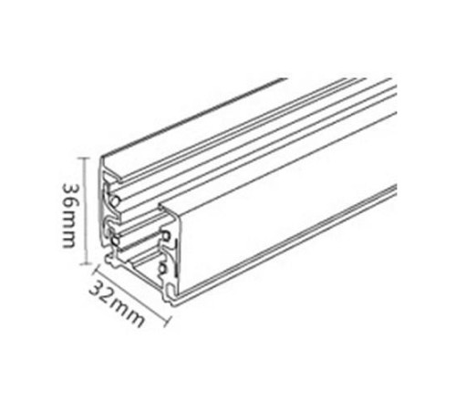 Трек накладной Italline WSO WSO 19B-1 white
