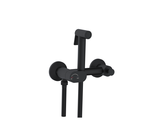 Гигиенический душ со смесителем RGW SP-216B черный матовый 581408216-04