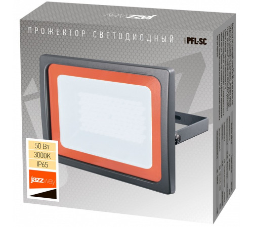 Настенно-потолочный прожектор Jazzway PFL-SC-50W 3000K IP65