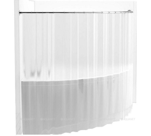 Карниз для ванны Aquanet Palau дуга 1400x1400 мм нержавеющая сталь 00157485