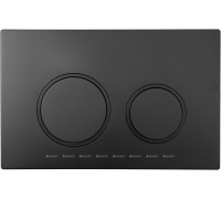 Кнопка смыва Aquanet AQ-PRO-02MB двойная черный матовый 00346767