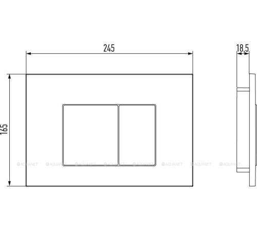 Панель для смыва Jacob Delafon E38065 двойная белый E38065-00