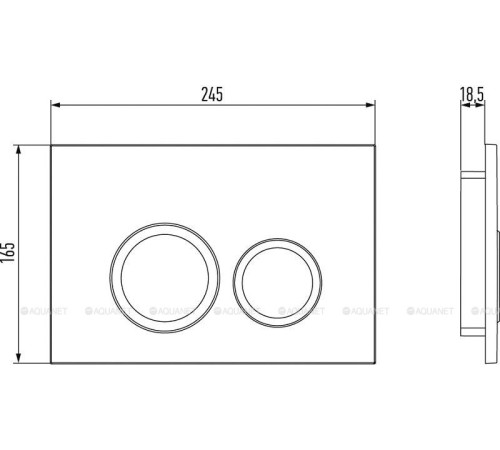 Панель для смыва Jacob Delafon E38068 двойная белый E38068-00