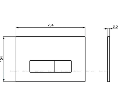 Панель смыва Ideal Standard ProSys Oleas M1 механическая белая R0121AC