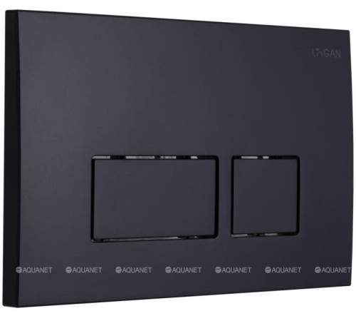 Кнопка смыва Logan Space двойная черный матовый 297680