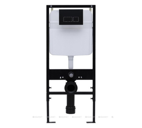 Кнопка смыва Logan Space двойная черный матовый 297680