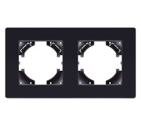 Рамка на 2 поста Kollinger Eleganz Acryl EA2BK
