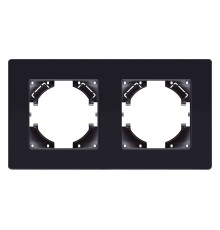 Рамка на 2 поста Kollinger Eleganz Acryl EA2BK