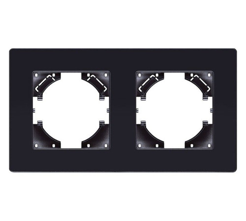 Рамка на 2 поста Kollinger Eleganz Acryl EA2BK