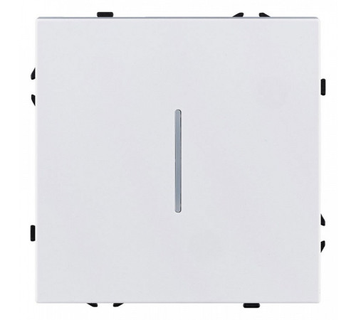 Выключатель проходной одноклавишный с подсветкой без рамки Kollinger Eclipse EC-008WG