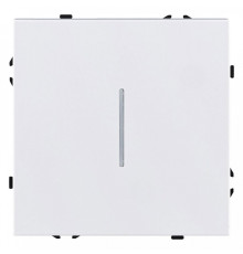 Выключатель проходной одноклавишный с подсветкой без рамки Kollinger Eclipse EC-008WH