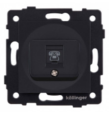 Розетка телефонная RJ-11 со штрокой, без рамки Kollinger  REA-009BM