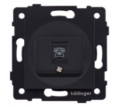 Розетка телефонная RJ-11 со штрокой, без рамки Kollinger REA-009BM