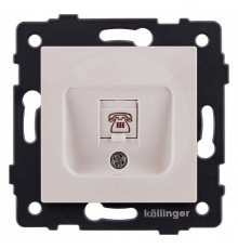 Розетка телефонная RJ-11 со штрокой, без рамки Kollinger  REA-009CM